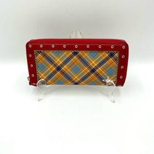 Vivienne Westwood Tartan Zip Round Long Wallet #939
